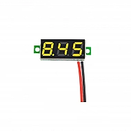 0.28inch 2.5-30V Two Wire DC Mini LED Display Voltmeter - Yellow