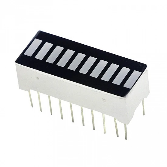 10 Segment LED Bar Graph Display - Red