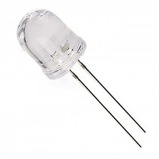 10mm White LED - 5 pcs - LED (Light-emitting Diode) - Electronic Components