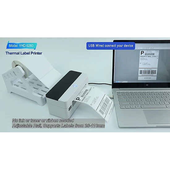 110mm 4X6 inch Best Shipping Label Printer Thermal Line Dot Barcode Label Thermal Printer for Warehouse
