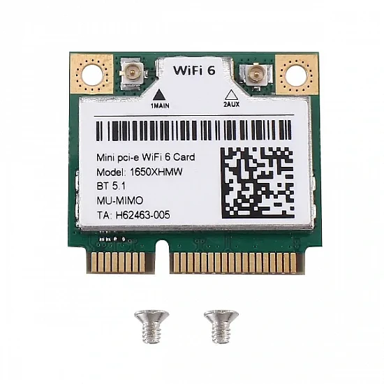 1650XHMW AX200 Dual Band WiFi 6 Mini PCI-E Card with Bluetooth 5.1