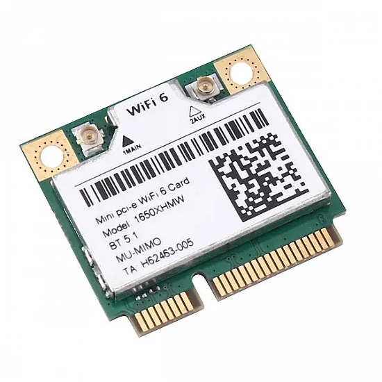 1650XHMW AX200 Dual Band WiFi 6 Mini PCI-E Card with Bluetooth 5.1