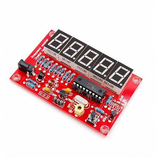 thumbnail image 2 of DIY Crystal Oscillator Tester Kit – 1Hz To 50MHz Frequency Counter Meter With Yellow Case 2 of 4