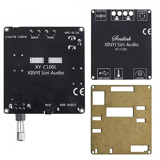  HIFI AUX TPA3116 XINYI Sini Audio 2*100W Digital Power Amplifier Board XY-C100L