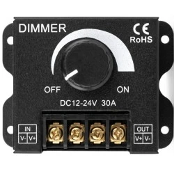LED Dimmer 12V/24V 30A  Brightness Adjustable Regulator