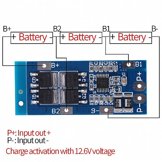3S 11.1V Lithium Battery Protection Board