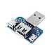 4 in 1 USB Adapter Board Male to Female Micro Type-C 4P 2.54mm USB4 Converter