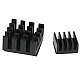 4 in 1 Black Aluminum Heatsink for Raspberry Pi 4B