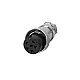 GX16 6 Pin Female Core Aviation Socket Connector for Panel Mount