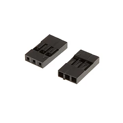 3-Pin 2.54mm Pitch Black Dupont Female Connector Housing Shell
