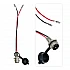 3-Pin E-Bike & Scooter Charging Port with Wire & Dust Cap