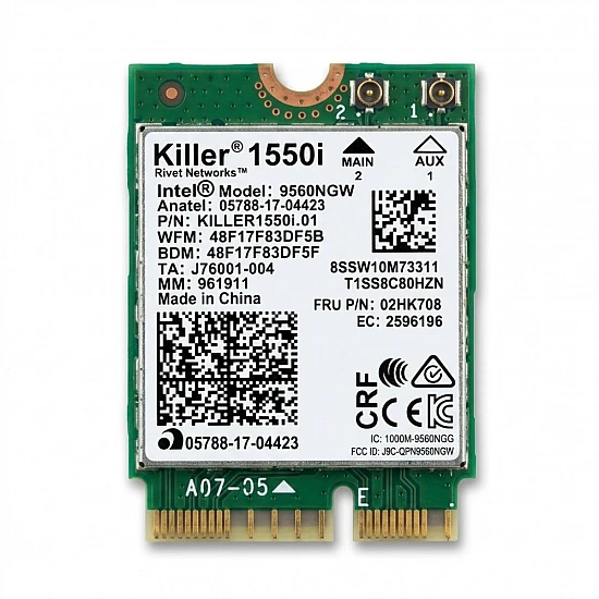 Intel Wireless-AC 9560NGW CNVi Dual Band WiFi Card