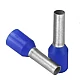 E4009 Insulated Cord Pin End Terminal Blue (4.0mm² / 12 AWG)