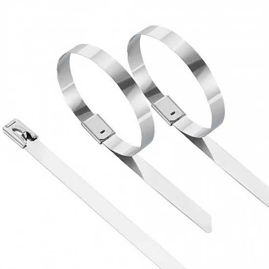 200x4.6mm Uncoated Stainless Steel Ball Lock Cable Tie