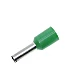 E6010 Insulated Cord Pin End Terminal Green (6.0mm² / 10 AWG)