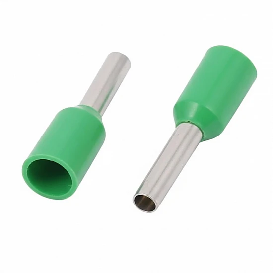 E6010 Insulated Cord Pin End Terminal Green (6.0mm² / 10 AWG)