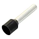 E1508 Insulated Cord Pin End Terminal Black (1.5mm² / 16 AWG)