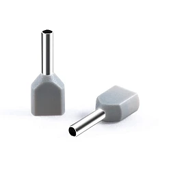 TE7508 Twin Insulated Cord Pin End Terminal (2x0.75mm²)
