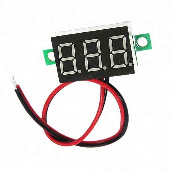 0.36 Inch Mini Digital Voltmeter DC 2.7V-32V Green