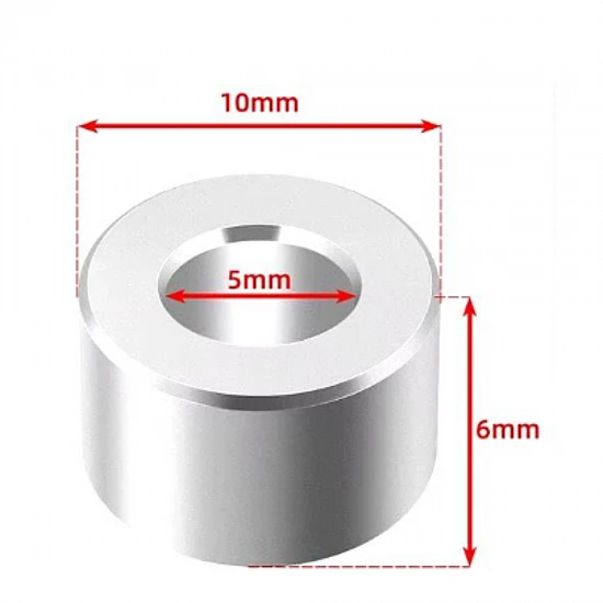 5x10x6mm Aluminum Isolation Column Spacer for 3D Printer 