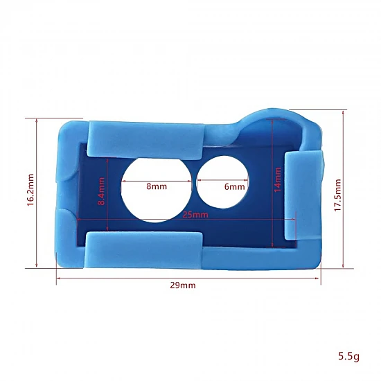 E3D Volcano PT100 Silicone Sock Heater Block Cover - Blue