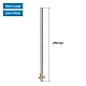 T8 250mm Stainless Steel  Trapezoidal Lead Screw with Brass Nut