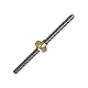 T8 350mm Stainless Steel Trapezoidal Lead Screw with Brass Nut