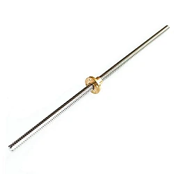 T8 600mm Stainless Steel Trapezoidal Lead Screw with Brass Nut