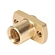 T8 H-Type Brass Flange Nut Pitch 2mm Lead 8mm
