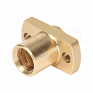 T8 H-Type Brass Lead Screw Flange Nut - Pitch 2mm Lead 2mm
