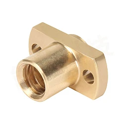 T8 H-Type Brass Lead Screw Flange Nut - Pitch 2mm Lead 2mm