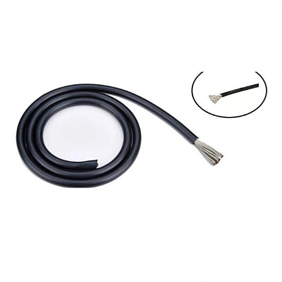 16AWG High Flexible Black Silicone Wire - 1 Meter