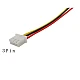 XH2.54mm 3-Pin Single Head Male Terminal Wire 20cm