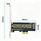 M.2 NVMe SSD to PCIe x1 Adapter Expansion Card