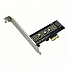 M.2 NVMe SSD to PCIe x1 Adapter Expansion Card