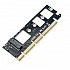 NVMe M.2 SSD to PCI-E 4.0 X16 Adapter