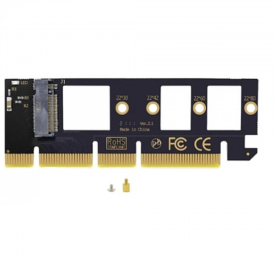NVMe M.2 SSD to PCI-E 4.0 X16 Adapter