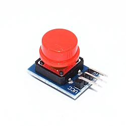 Red Large Button 3-Pin Tactile Switch for Arduino