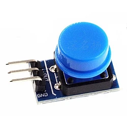 Blue Large Button 3-Pin Tactile Switch for Arduino