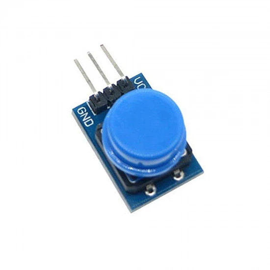 Blue Large Button 3-Pin Tactile Switch for Arduino