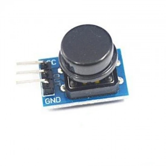 Black Large Button 3-Pin Tactile Switch for Arduino