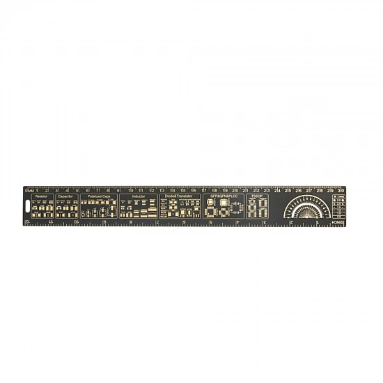 30cm PCB Reference Ruler Multi Functional Engineering Scale