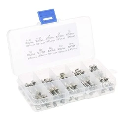 5x20mm Fast Blow Glass Fuse Assortment Kit 100 Pcs
