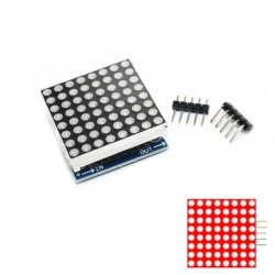 MAX7219 8x8 Dot Matrix LED Display Module - RED