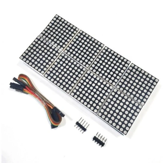MAX7219 2x4 Dot Matrix Display Module 8-in-1 LED Matrix - Red