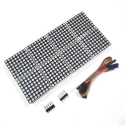 MAX7219 2x4 Dot Matrix Display Module 8-in-1 LED Matrix - Red