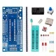 ATmega8 ATmega48 ATmega88 AVR Minimum System Board with ZIF Socket DIY Kit