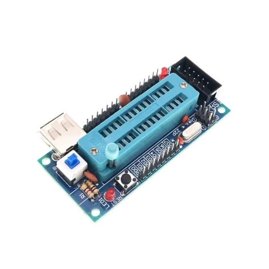 ATmega8 ATmega48 ATmega88 AVR Minimum System Board with ZIF Socket DIY Kit