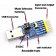 6 in 1 CP2102  USB to TTL RS232 USB TTL to RS485 Mutual Convert Module
