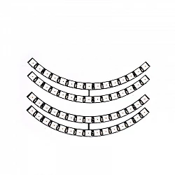 60Bit WS2812B 5050 RGB LED Built-in Full Color Driving Lights Development Board